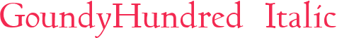 GoundyHundred Italic